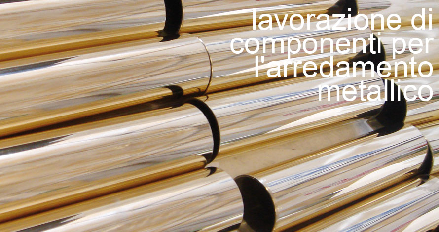 lavorazione di componenti per l'arredamento metallico